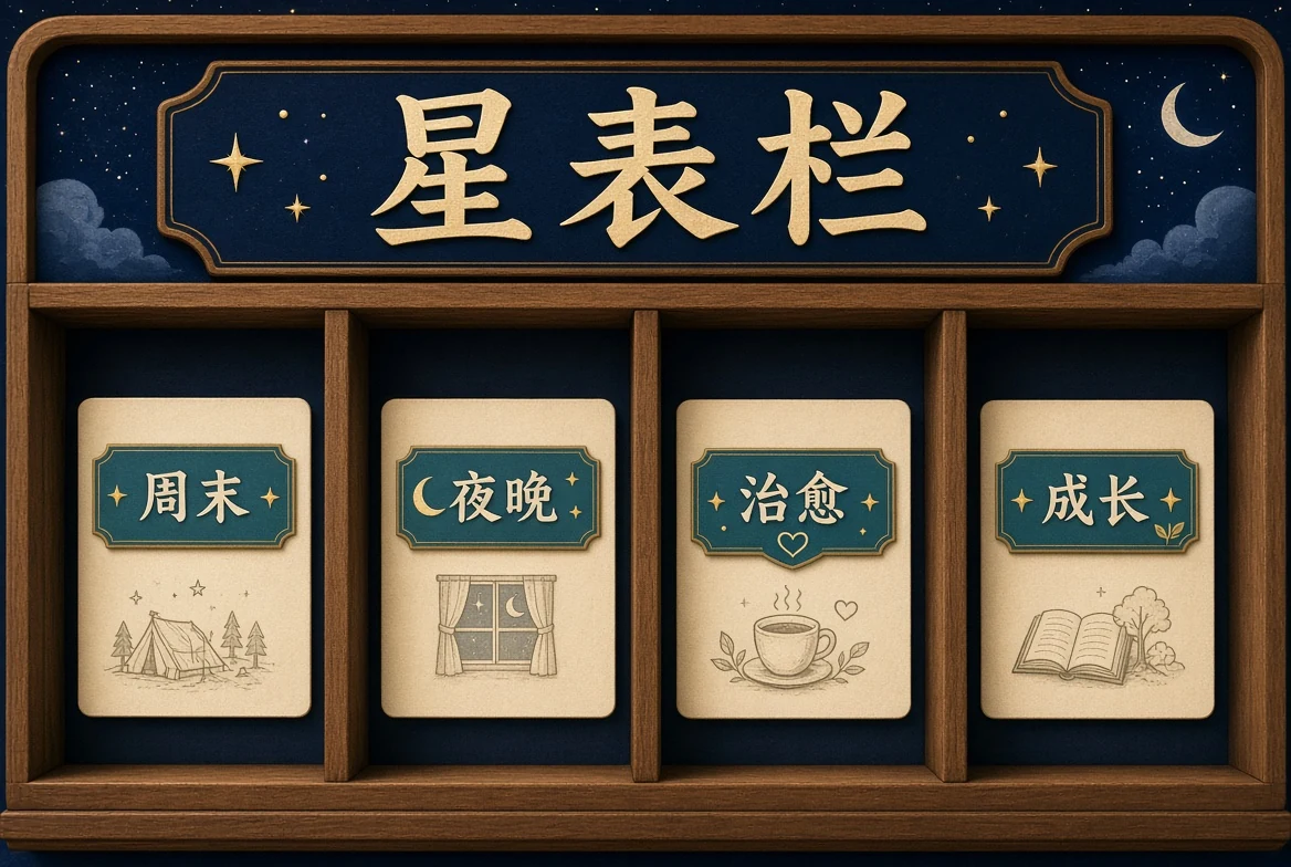 星表栏主题清单